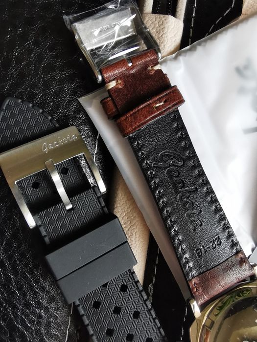 Zegarek Geckota Chronotimer Racing Chronograph Sunburst Purple Dial