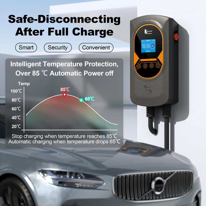 Зарядное устройство для электромобиля Feyree 7,6 кВт WiFi Type 2 Type2