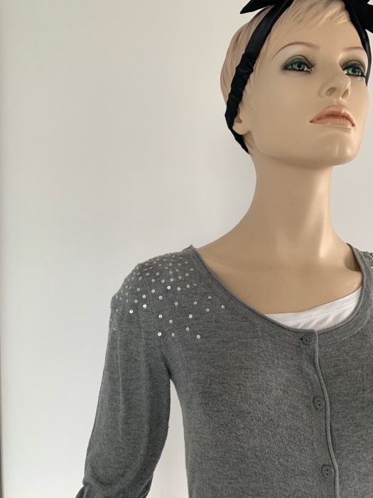 Sweter szary cekiny Firmy C&A