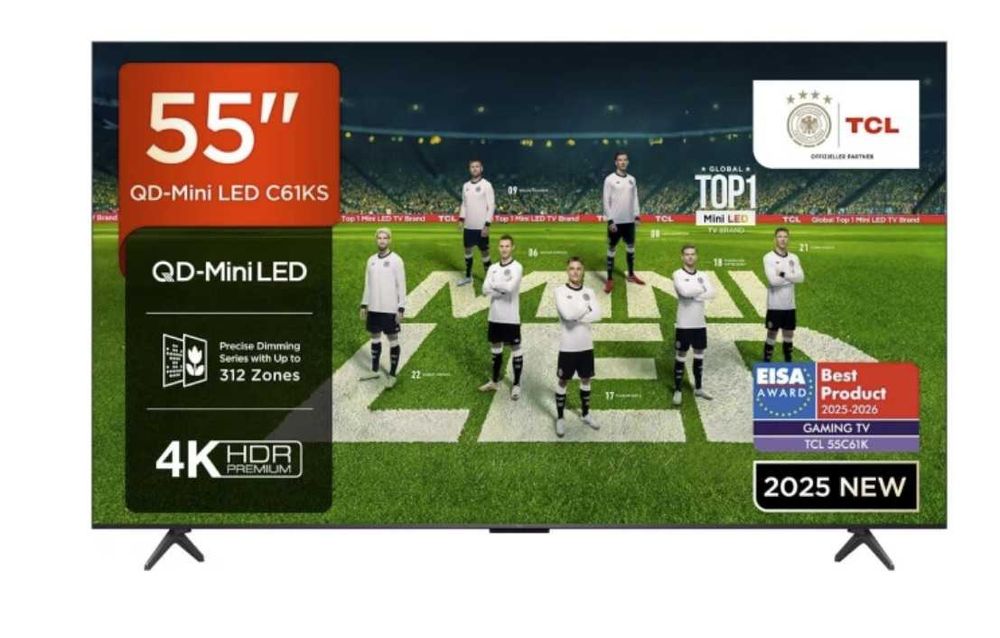 Telewizor TCL 55C61KS QD-Mini LED 55'' 4K Ultra HD Smart Google TV