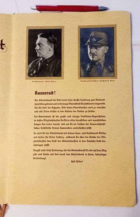 Militaria de Trincheira Album Honorário de Fotos RAD 1935/36