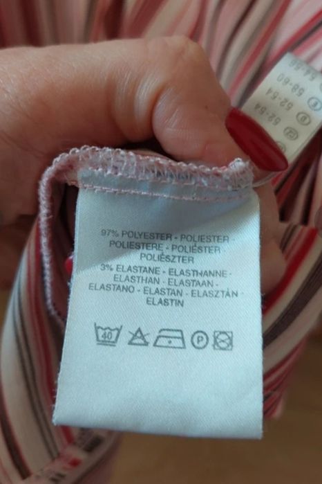 Koszula damska w paski, rozmiar XXL