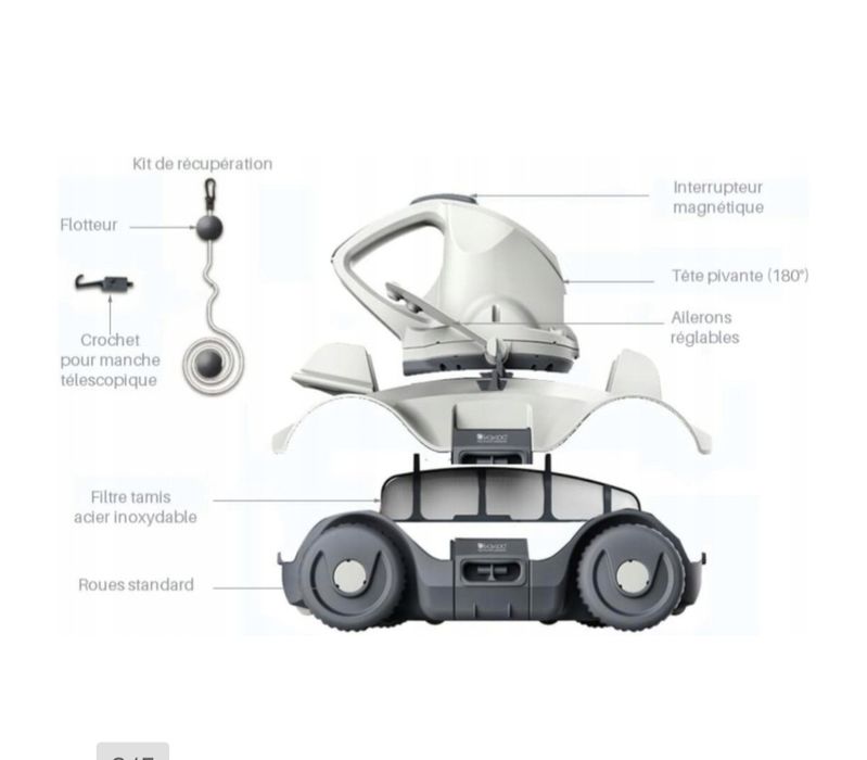 Kokido Manga X bezprzewodowy robot basenowy z560