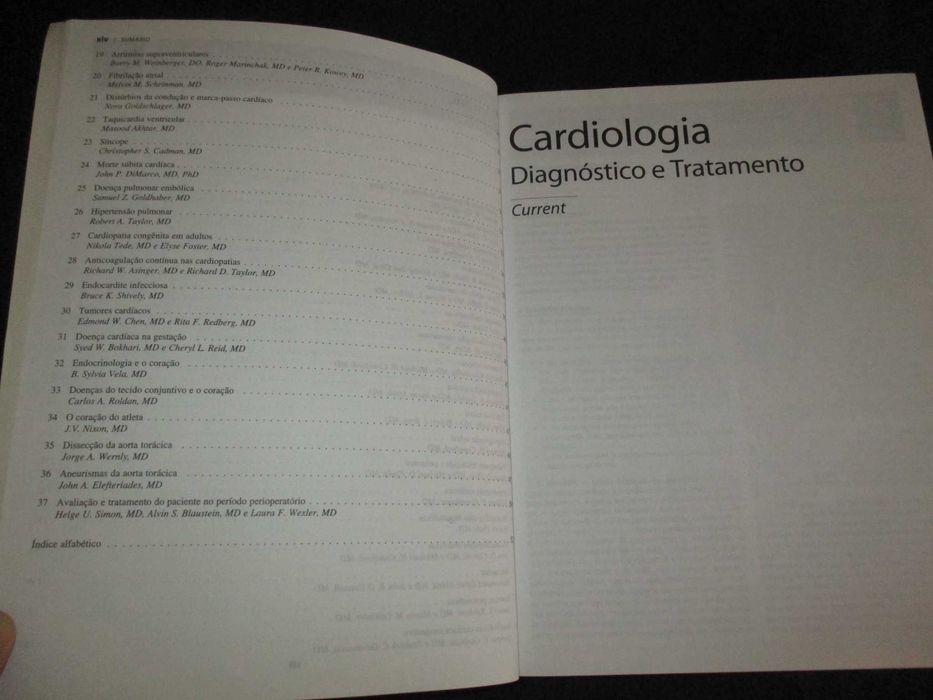 Livro Current Cardiologia Diagnóstico e Tratamento Michael Crawford