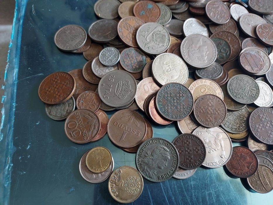 Lote 1 kg vários moedas