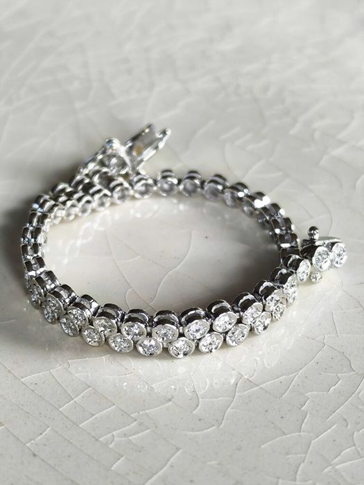 Bransoletka Tenisowa 18k z diamentami 1,00 CT / certyfikat