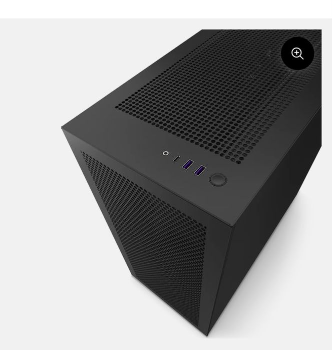 Caixa ATX marca NZXT mod. H7 Flow RGB preta vidro temperado