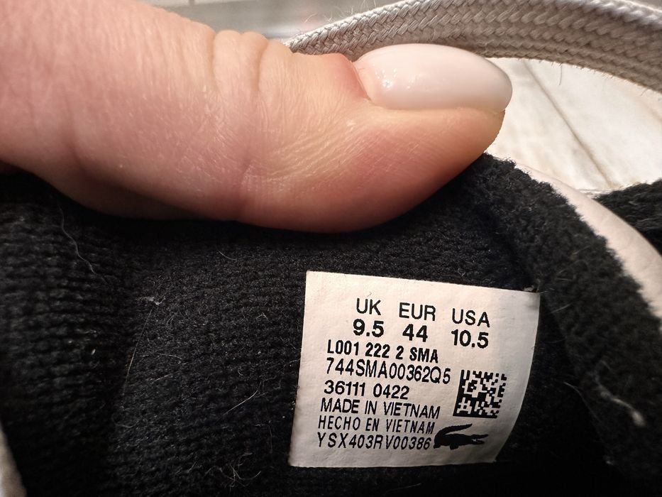 Кросівки чоловічі Lacoste 44 розмір