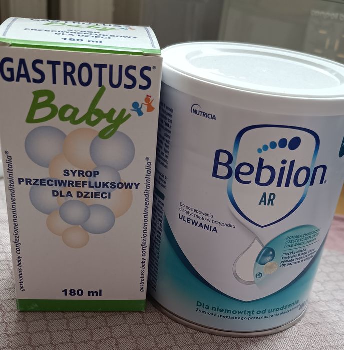 Mleko modyfikowane Bebilon AR i syrop przeciwrefluksowy