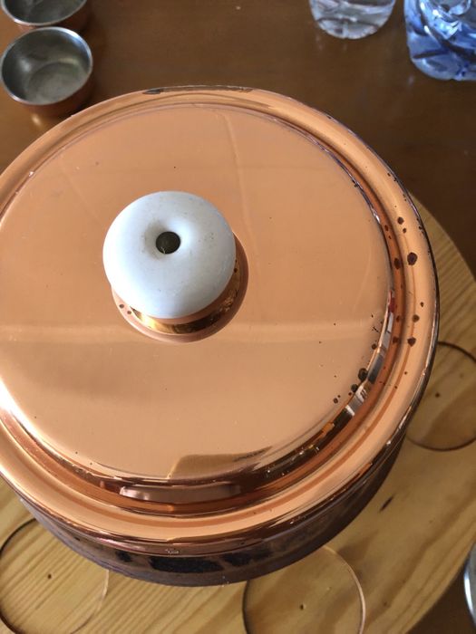 Fondue em cobre para 6