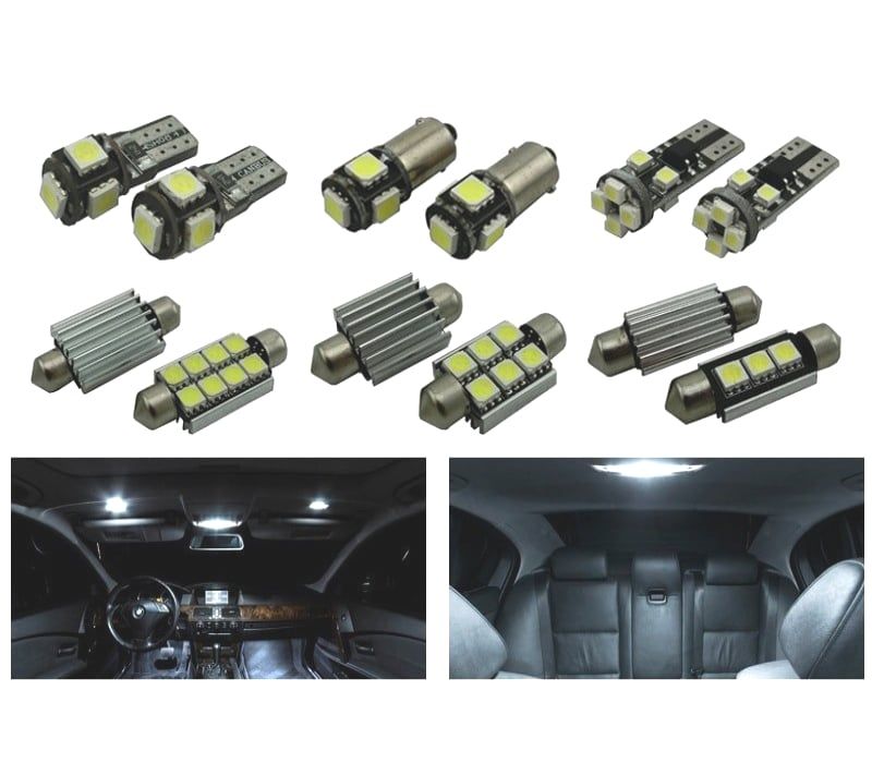 KIT COMPLETO 20 LAMPADAS LED INTERIOR BMW E60 E61 M5 525XI 525I XDRIVE 530I 530XI 540I 545I 550I 03-10