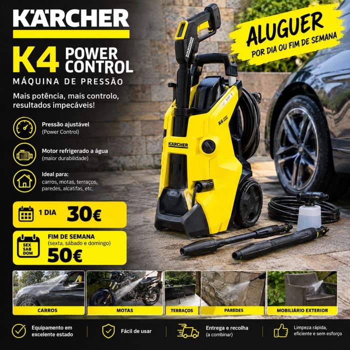 Aluguer de Máquina de Alta Pressão K4 Power Control