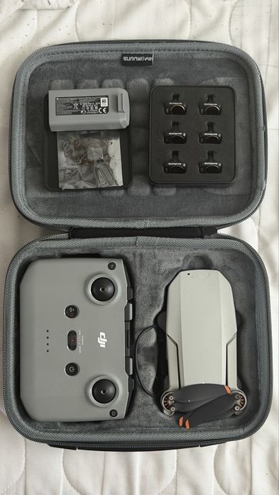 Dron DJI Mini 2 uszkodzony + RC-N1 + 2 baterie + akcesoria | 120h lotu