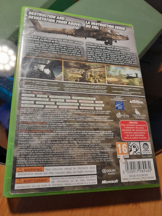 Apache Air Assault. STAN BD.X box360