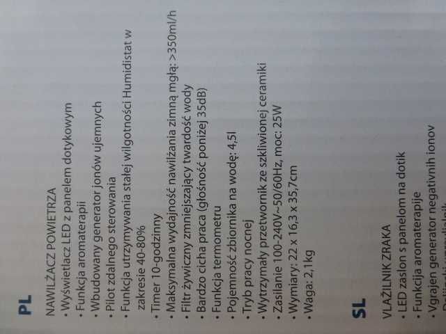 Nawilżacz powietrza Blaupunkt AHS601