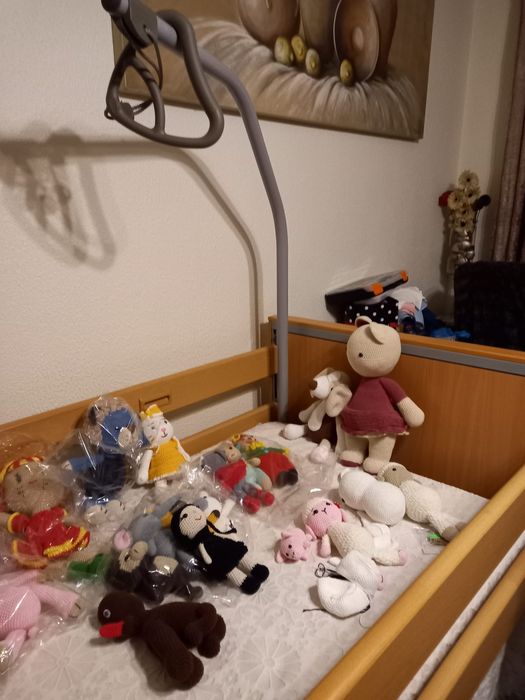 Cama eletrica em madeira