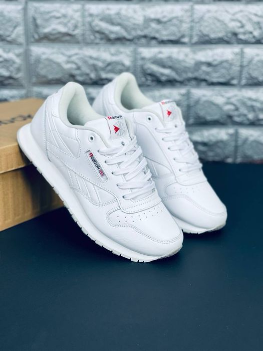 Кроссовки Reebok мужские / рибок / рибак / рибки мужские / rebok светлые кожаные кросовки / последняя пара 45 размер