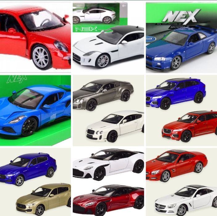 Металлические масштабные модели авто