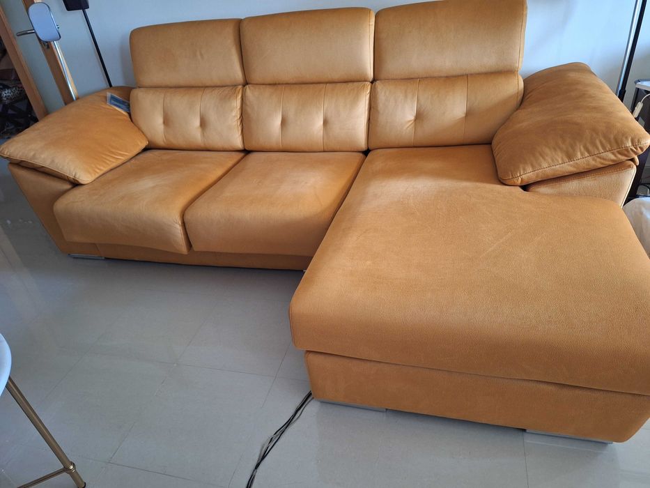Sofá Chaise Lounge com assentos deslizantes