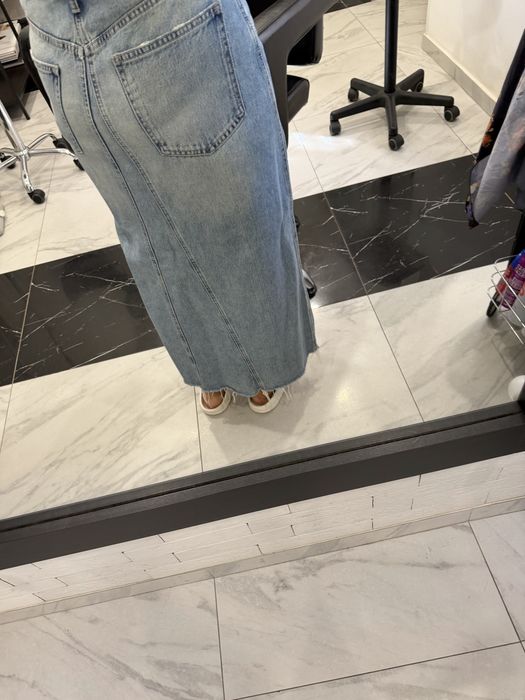 джинсова юбка zara л