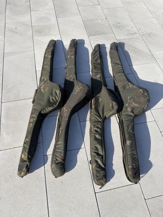 4x Nash Pokrowiec Lufa Scope Ops Single Rod Skins 10ft