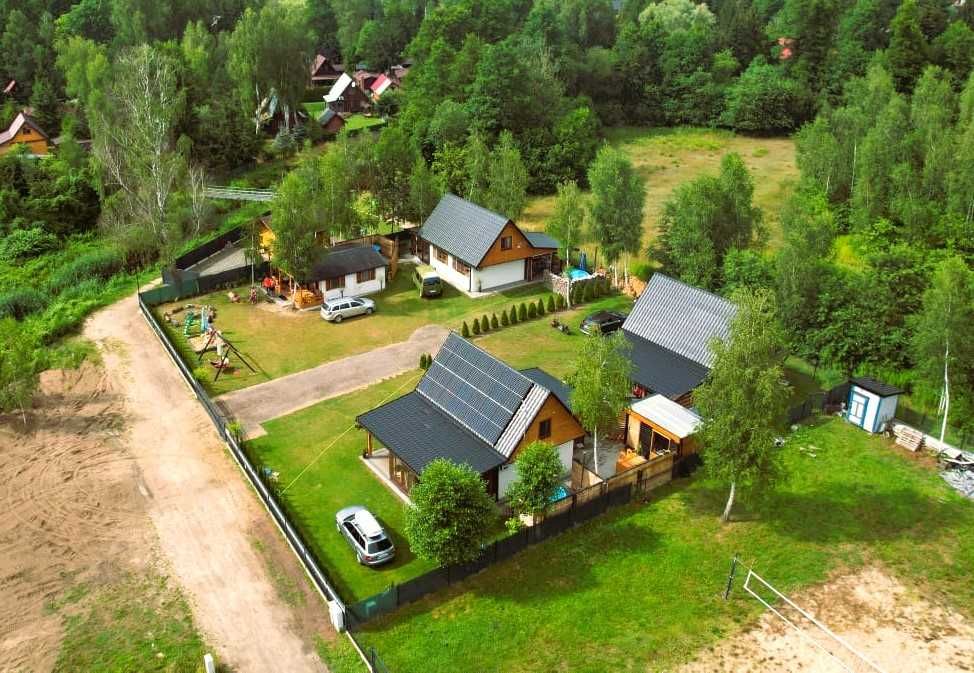 Domek Okuninka nocleg Kawalerski Panieński#Sauna #550m do jeziora