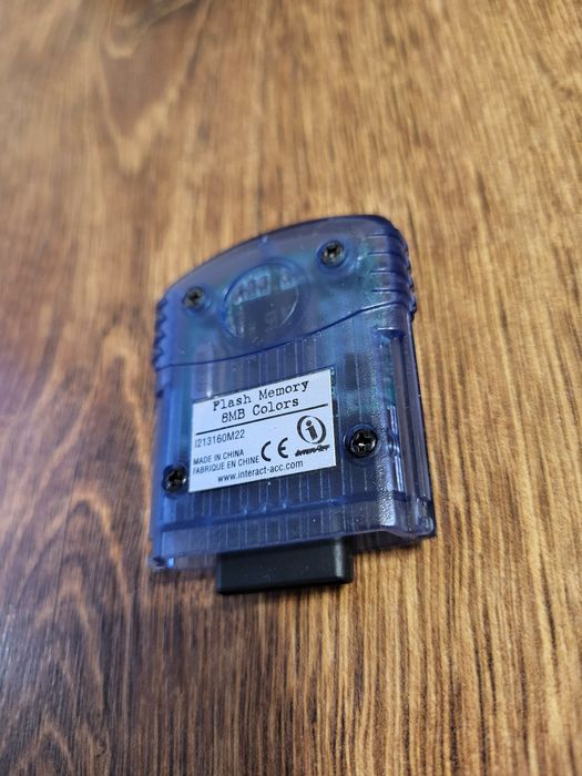 Karta Pamięci Xbox Classic Flash Memory Blue 8MB Oryginalna Niebieska