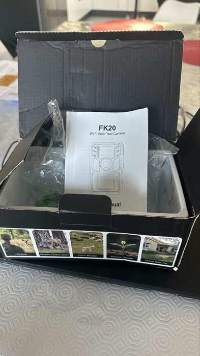 Camara com wifi FK 20 solar trail - com painel solar para animais