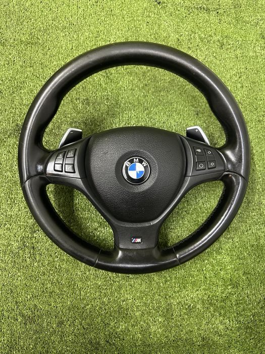 Кермо руль M з подушкою та підкермовими пелюстками BMW X5 E70 X6 E71 БМВ Х5 Е70 Х6 Е71