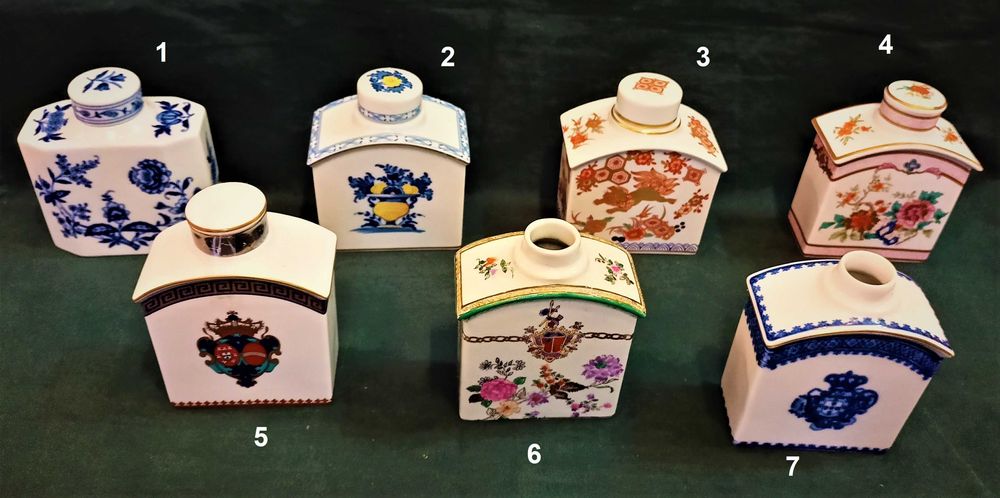 Frascos Chá Porcelana