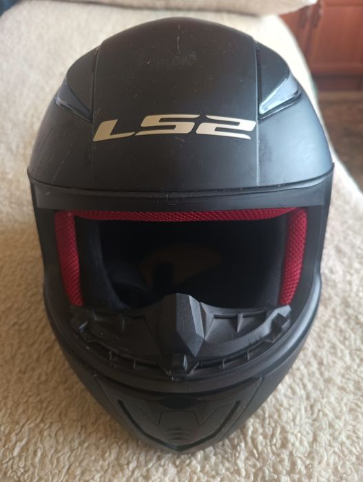 Kask Motocyklowy LS2 Czarno-Czerwony