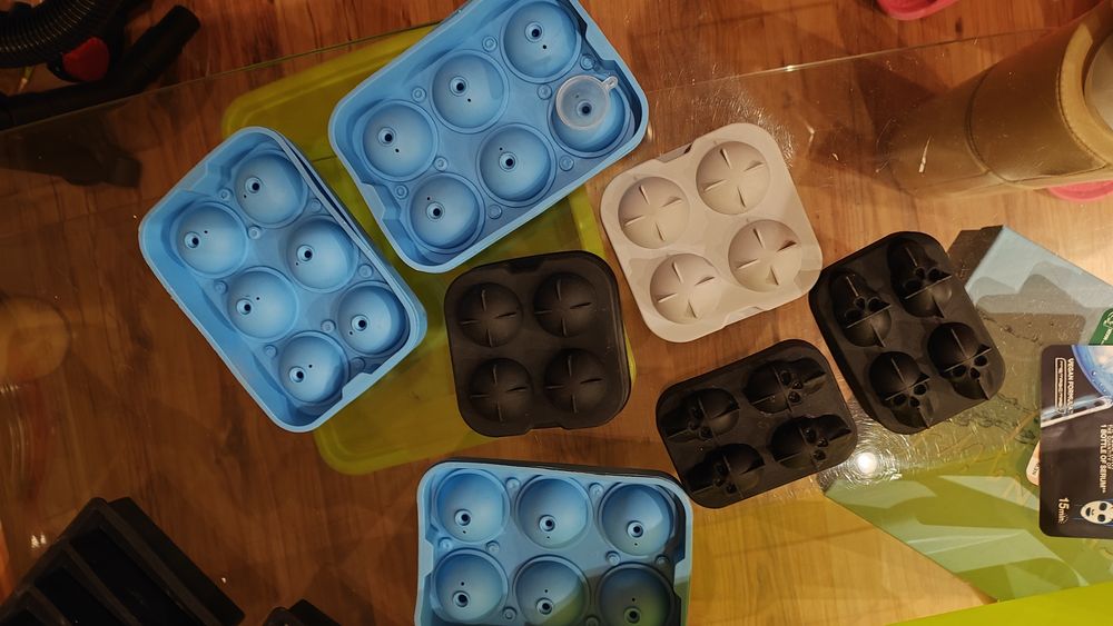 Zestaw forem silikonowych na kostki lodu foremki silikonowe
