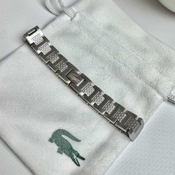 Чоловічий браслет Lacoste | Срібний Браслет Лакоста, серебряный браслет, мужской