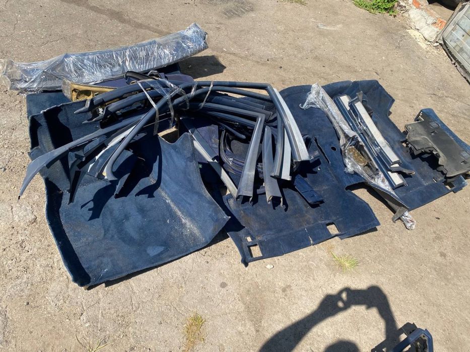 Салон Mercedes W140 седан. Синій тканьовий