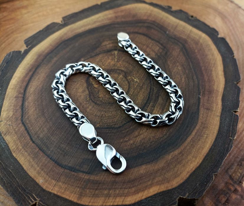 Срібний браслет Арабський Бісмарк Козацький Серебряный Браслет Киевски