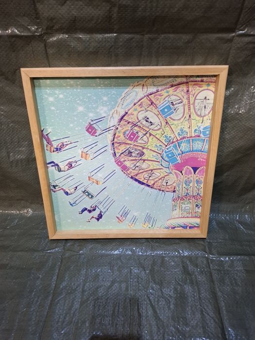 Obrazek na ścianę Karuzela w ramce 40x40cm