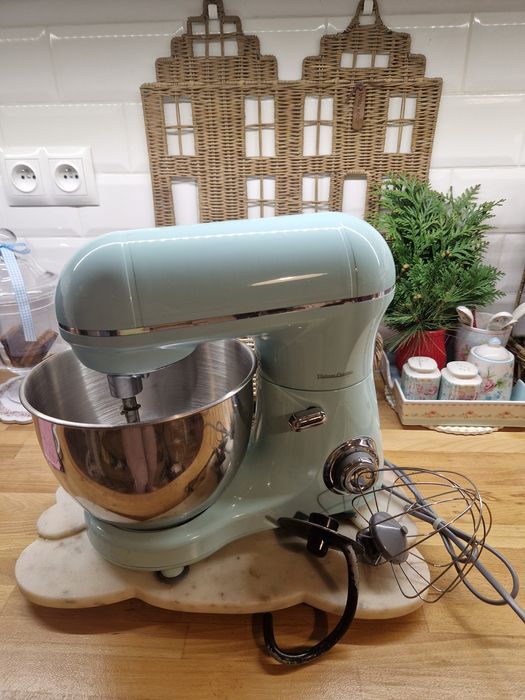 Mikser planetarny Vintage Cuisine miętowy robot