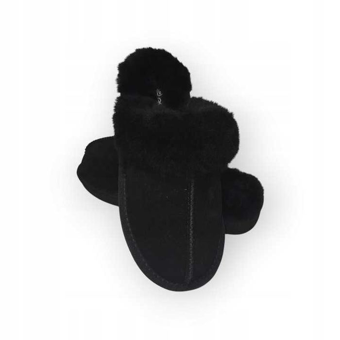 ESMARA Kapcie pantofle damskie ze skóry jagnięcej ocieplane r. 40