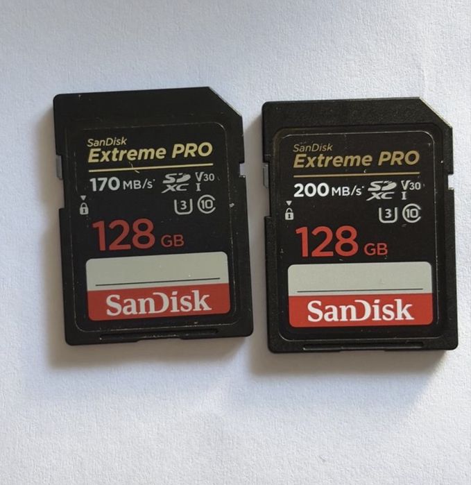 2x SanDisk Extreme PRO SDXC 128 GB