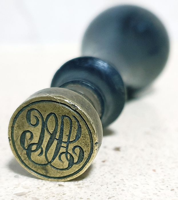 Antigo sinete / carimbo de lacre do Sec. XIX