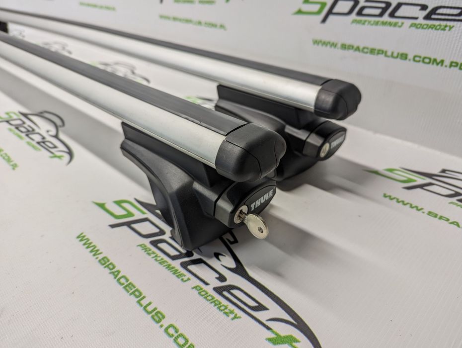 Bagażnik dachowy Thule: belki 861 + Stopy 757 Na otwarte relingi