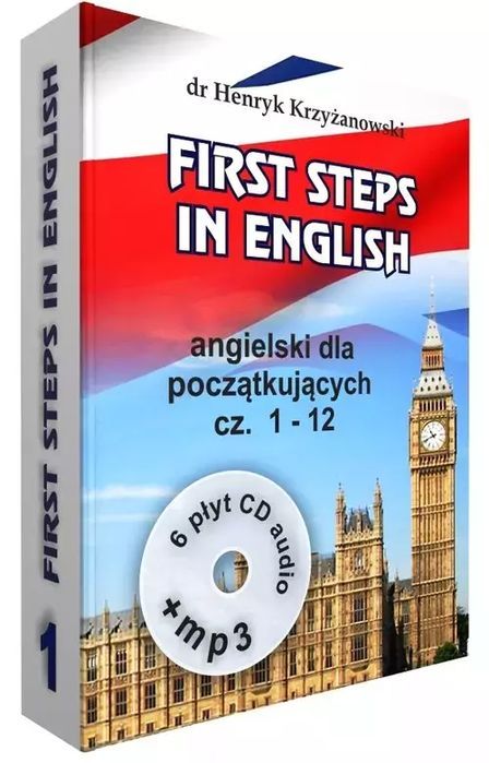 First Steps in English 1 + 6CD + MP3. Level Trading. Nowy Produkt