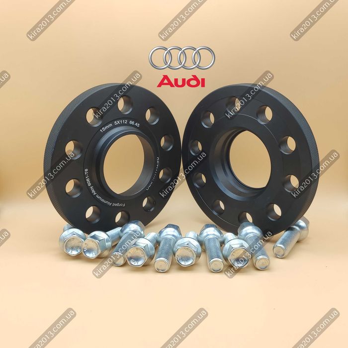 Кованые проставки Ауди 15мм PCD 5x112 DIA 66.5 Audi A6C7 A6C8 A4 A5