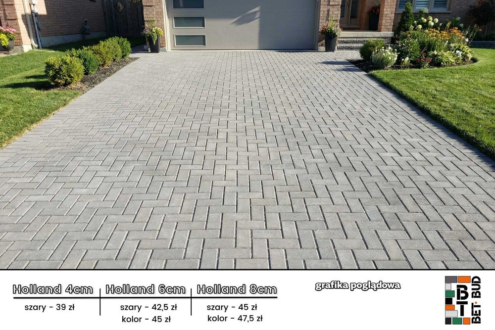 Kostka brukowa VISIO 6 cm Wapień Dewoński na podjazd taras dowóz
