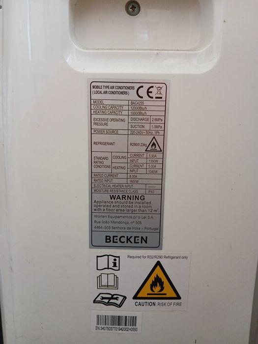 Ar Condicionado Portátil Becken
