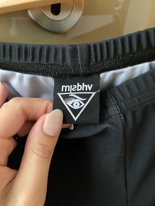 Misbehave Misbhv czarne leggingsy z logo unikat hit S