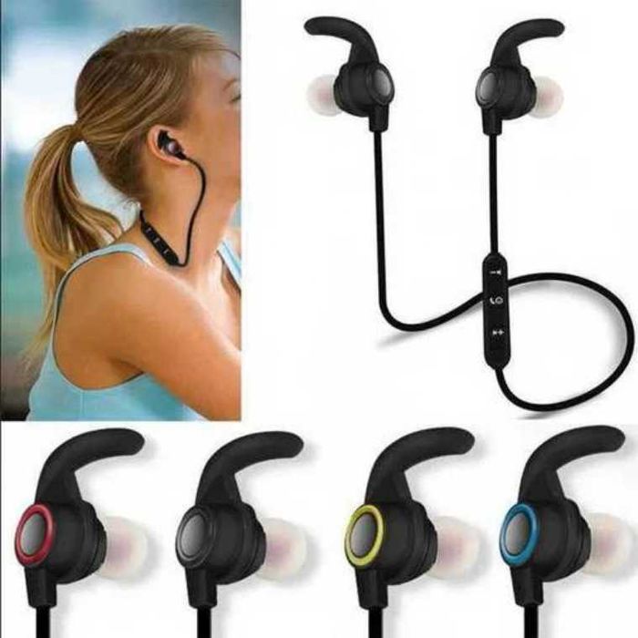 Słuchawki Sportowe Bezprzewodowe Bluetooth Stereo Z Mikrofonem
