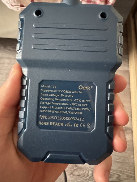 Interfejs Tester diagnostyczny OBD2 QERK T31 Kasowanie błędów Polskie Menu