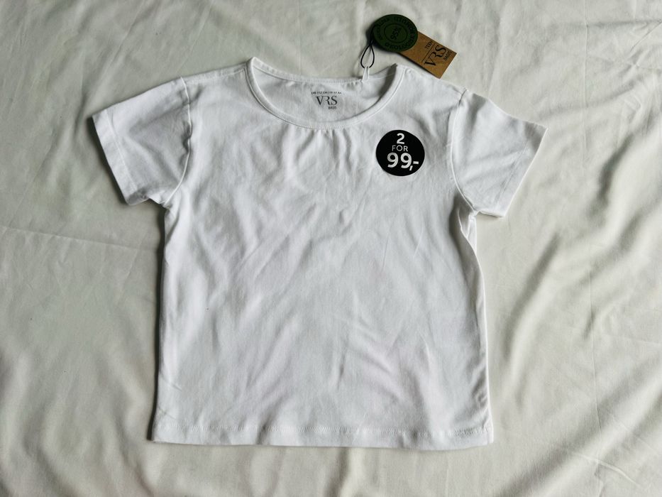 Biały t-shirt koszulka 146-152 cm 10 - 12 lat VRS Basia