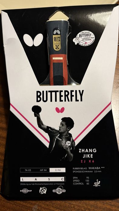Raquete Butterfly Zhang Jike ZJ X6 - NOVA
